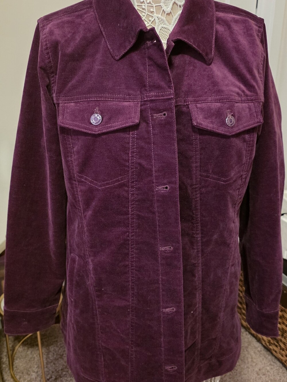 Denim&Co Women's Purple Jacket